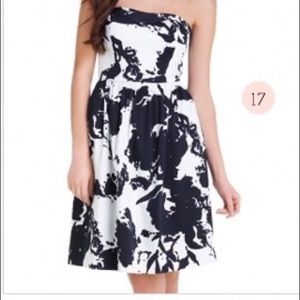 Strapless B&W The Limited summer dress